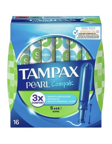Tampax Pearl Compak Super 16 Unidades