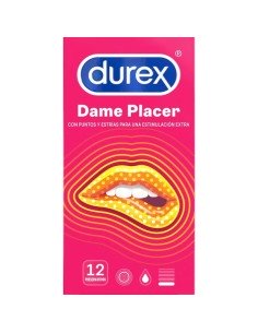 Durex Dame Placer Preservativos con estrías 12 unidades