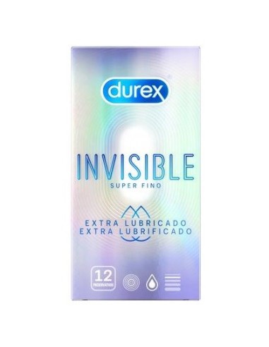 Durex Invisible Extra Lubricado 12 Preservativos