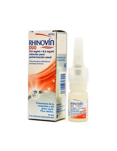 Rhinovin Duo 0.5 mg/ml+0.6 mg/ml Solucion Para Pulverizacion Nasal