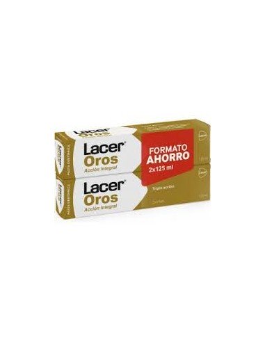 Lacer Oros Pasta Dentífrica Pack Duplo 125 +125 ml