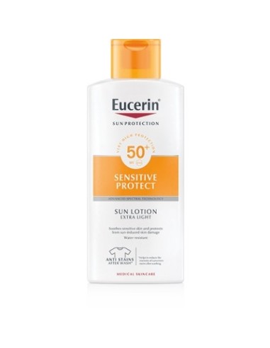 Eucerin Loción Extra Light Sensitive Protect 50+ 400 ml