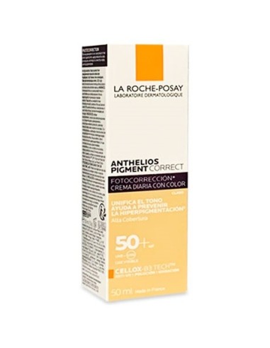 La Roche Posay Anthelios Pigment Correct SPF 50+ Crema con Color Claro 50 ml