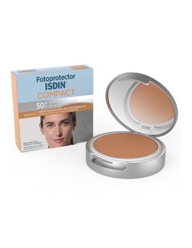 FOTOPROTECTOR ISDIN SPF 50+ COMPACT 10 G BRONCE OIL-FREE