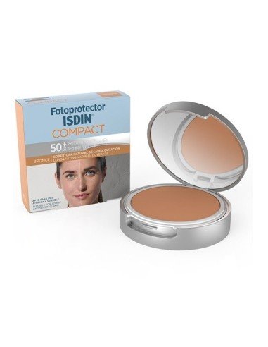 FOTOPROTECTOR ISDIN SPF 50+ COMPACT 10 G BRONCE OIL-FREE