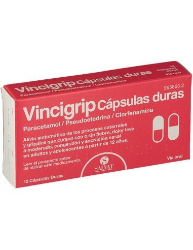 Vincigrip 12 cápsulas
