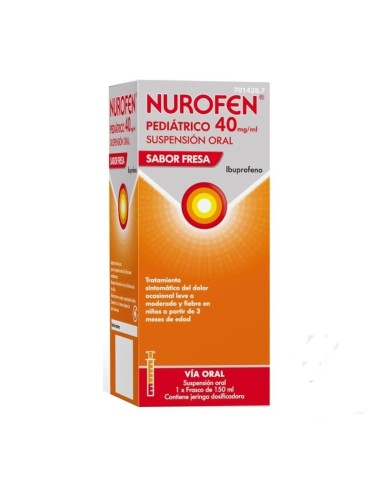 Nurofen Pediátrico 40 mg/ml Suspensión Oral Sabor Fresa 150 ml