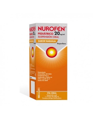Nurofen Pediátrico 20 mg/ml Suspensión Oral Sabor Naranja 200 ml