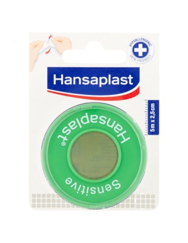 Hansaplast Sensitive Esparadrapo 5m X 2.5 cm