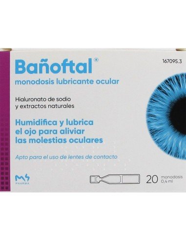 Bañoftal Lubricante Ocular 20 Monodosis de 0,4 ml