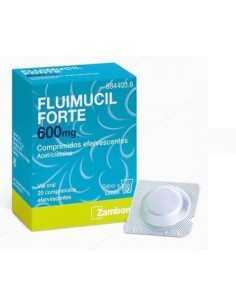 Fluimucil Forte 600 mg 20 Comprimidos Efervescentes Sabor a Limón