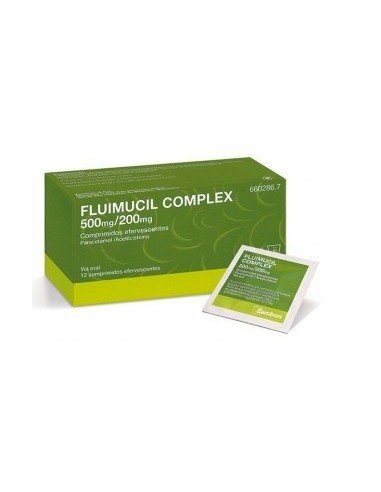 Fluimucil Complex 500mg/200mg 12 Comprimidos Efervescentes
