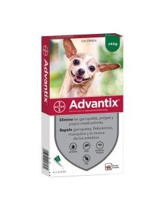 Advantix Pipetas Perros Pequeños Hasta 4 Kg 4 pipetas de 0.4ml