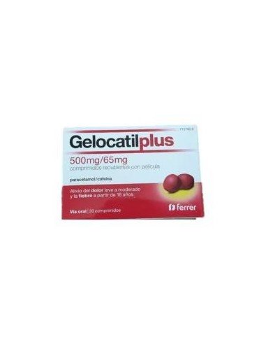 GelocatPlus 500mg/65mg 20 Comprimidos