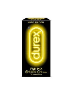 Durex Fun Mix 10 Preservativos , 6 Dame Placer y 4 Sabor Fresa