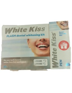 White Kiss Kit de Blanqueamiento Dental Flash + Lápiz Blanqueador Dental 5 g
