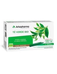Arkofluido Té Verde Bio 20 Ampollas Bebibles de 15 ml