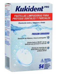 Kukident Pro 54 Pastillas de Limpieza Dentaduras Postizas