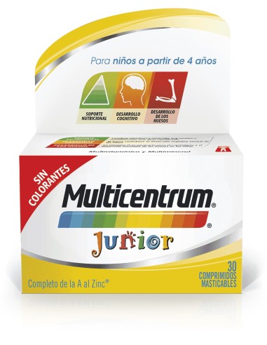 Multicentrum Junior 30 Comprimidos Masticables