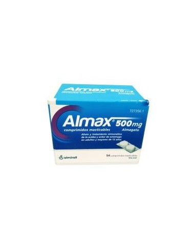 Almax 500 mg 54 comprimidos masticables