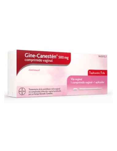 Gine-Canestén 500mg 1 Cápsula Vaginal Blanda