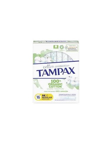 Tampax 100% Algodón Orgánico Regular 16 unidades