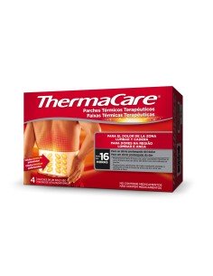 THERMACARE PARCHES TERMICOS ZONA LUMBAR 4 UDS