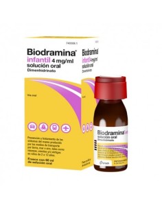 Biodramina Infantil 4 mg/ml Solución Oral 60 ml