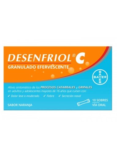 Desenfriol C 10 Sobres Sabor Naranja