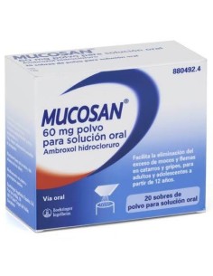 Mucosan 60 mg Polvo para Solución Oral 20 Sobres