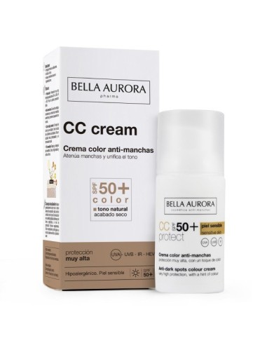 Bella Aurora CC Crema Color Anti-Manchas SPF50+ 30ml