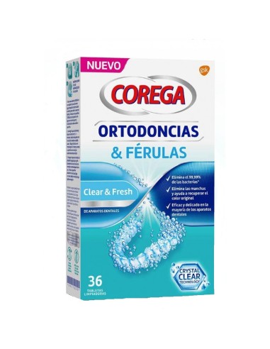 Corega Ortodoncias&Férulas 66 comprimidos limpiadores