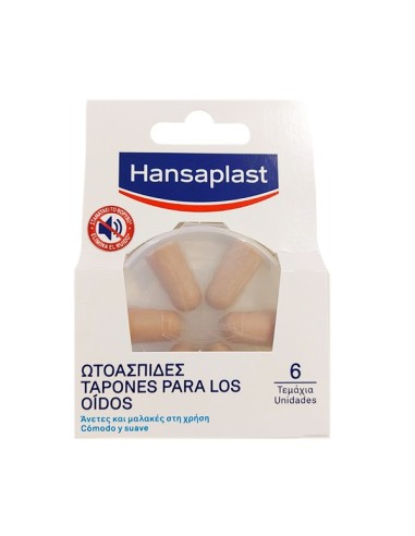 Hansaplast Tapones para los Oidos 6 Unidades
