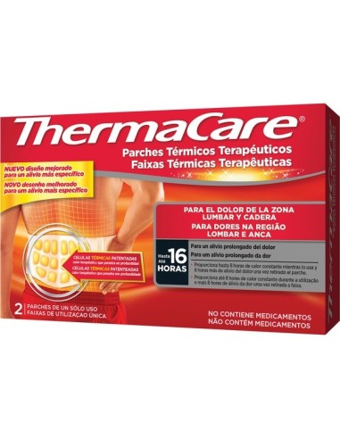 THERMACARE PARCHES TERMICOS ZONA LUMBAR 2 UDS