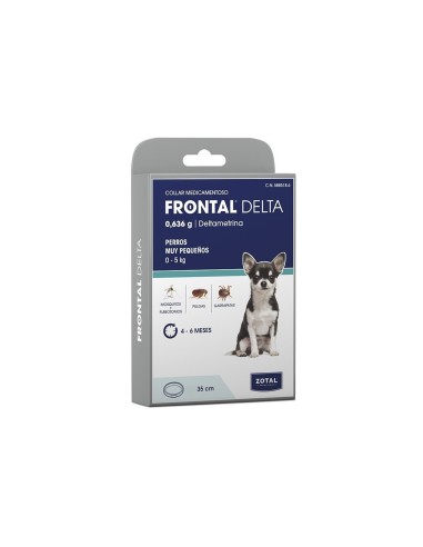 Frontal Delta Collar Medicamentoso Perros de 0-5kg