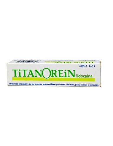 Titanorein Lidocaína crema rectal 20 gramos