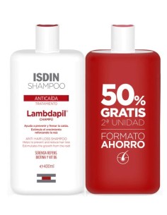 ISDIN Shampoo Lambdapil Anticaída 2x400ml 2ª Unidad 50% Gratis