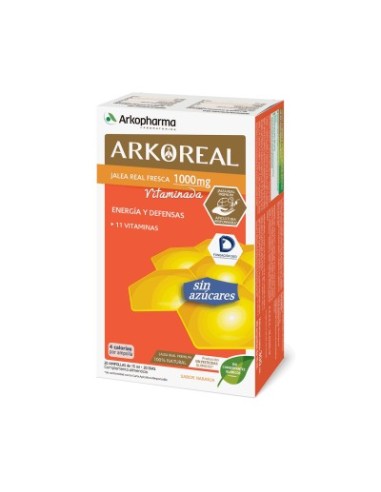 Arkoreal Jalea Real Fresca 1000 mg Vitaminada Light 20 ampollas