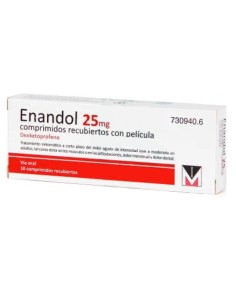 Enandol 25 mg 10 Comprimidos Recubiertos con Película