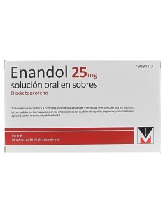 Enandol 25 mg Solución Oral 10 Sobres de 10 ml